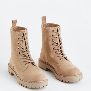 H&M Beige Ankle Boots - size 8.5